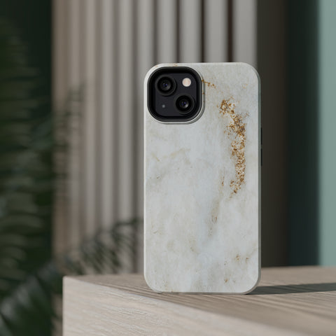 White Golden Marble - MagSafe Cases - phone cases