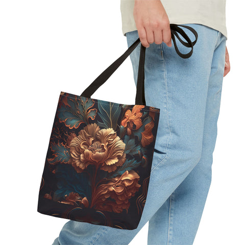 Tote Bag | Dark Floral Design