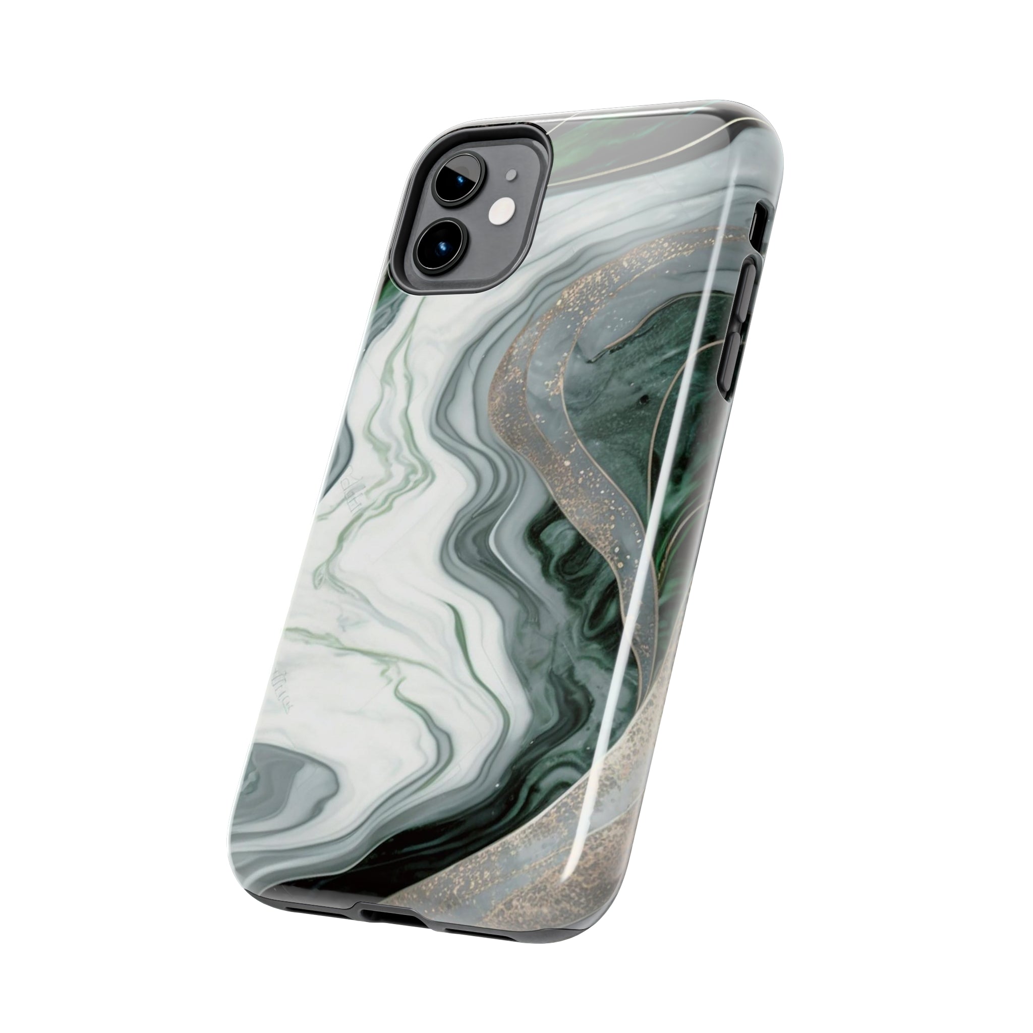 Green Marble - iPhone Tough Cases - phone cases