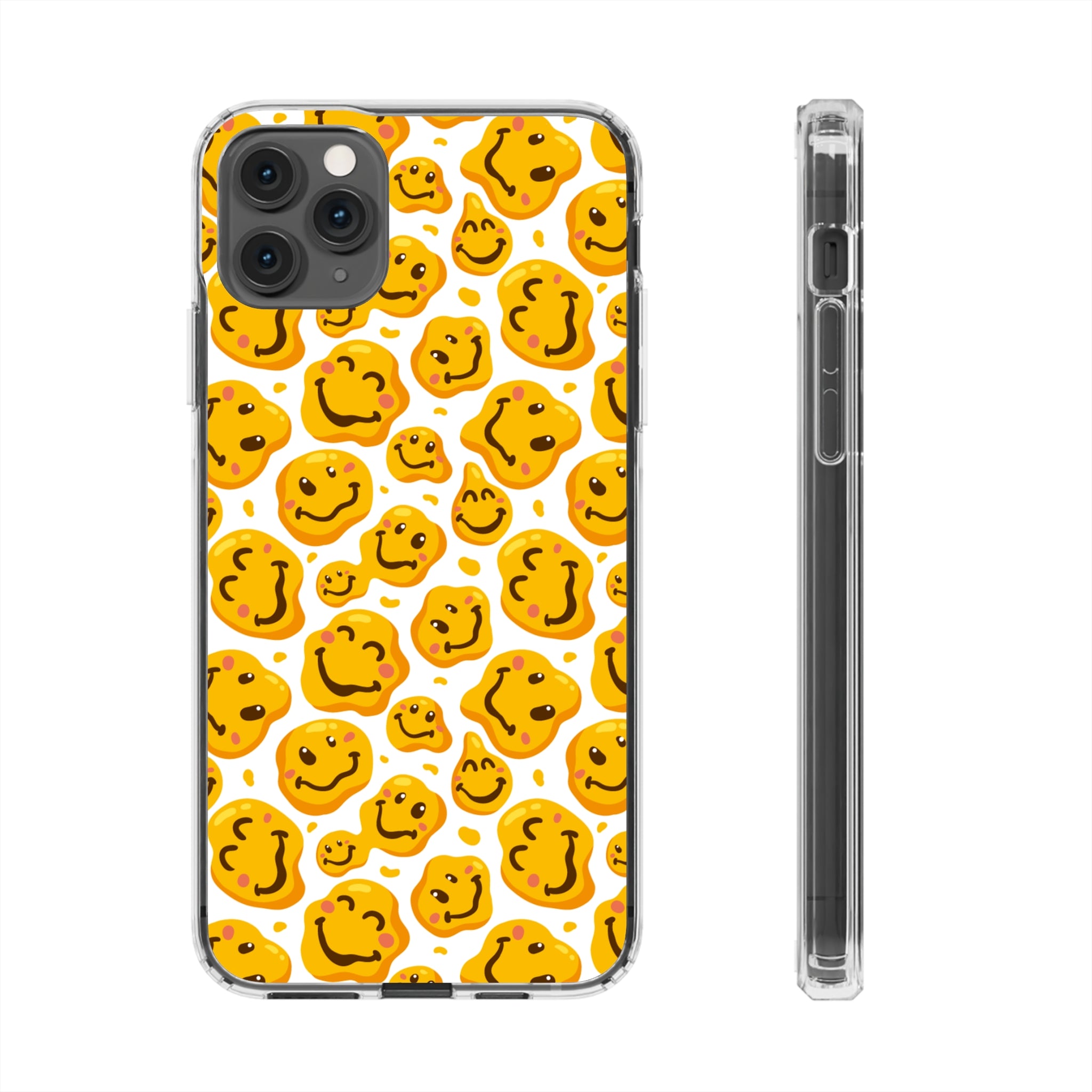 distorted smile - iPhone Clear Cases iPhone 11 Pro Max Without gift packaging - phone cases