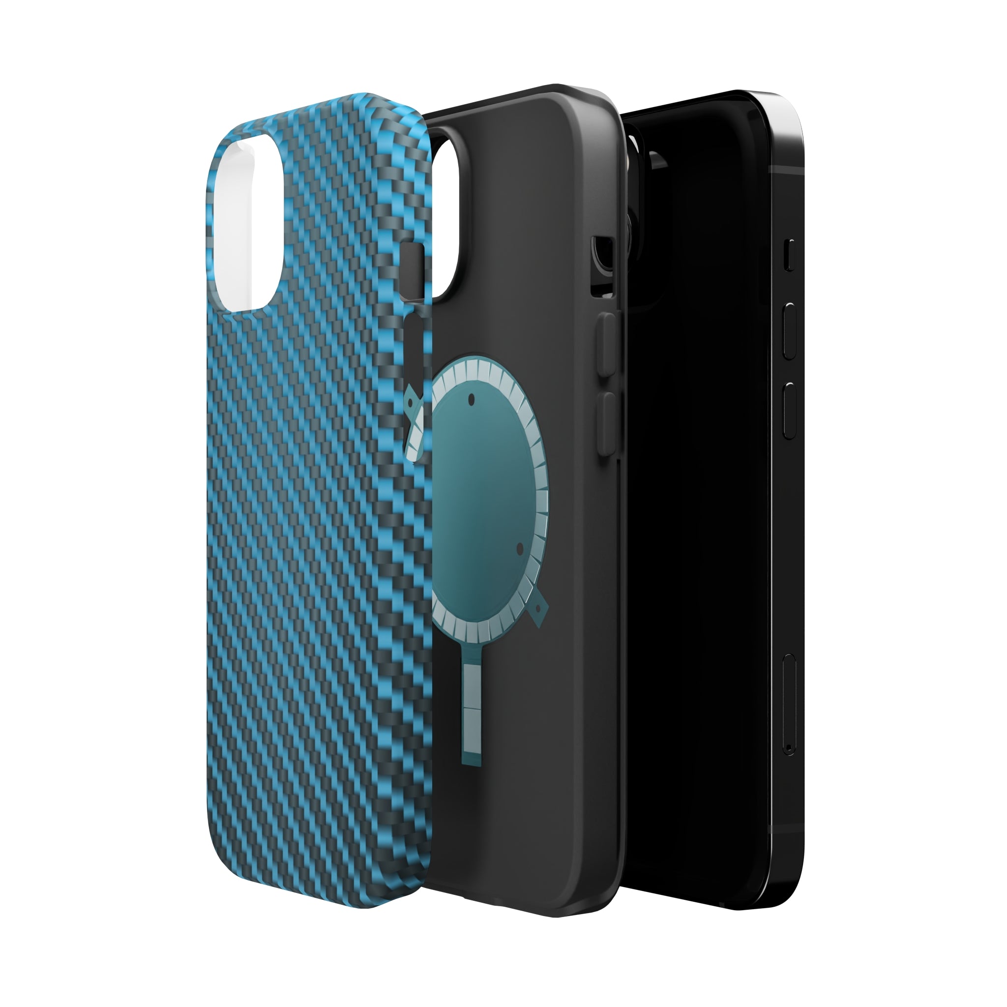 Blue carbon fiber - MagSafe Cases - phone cases