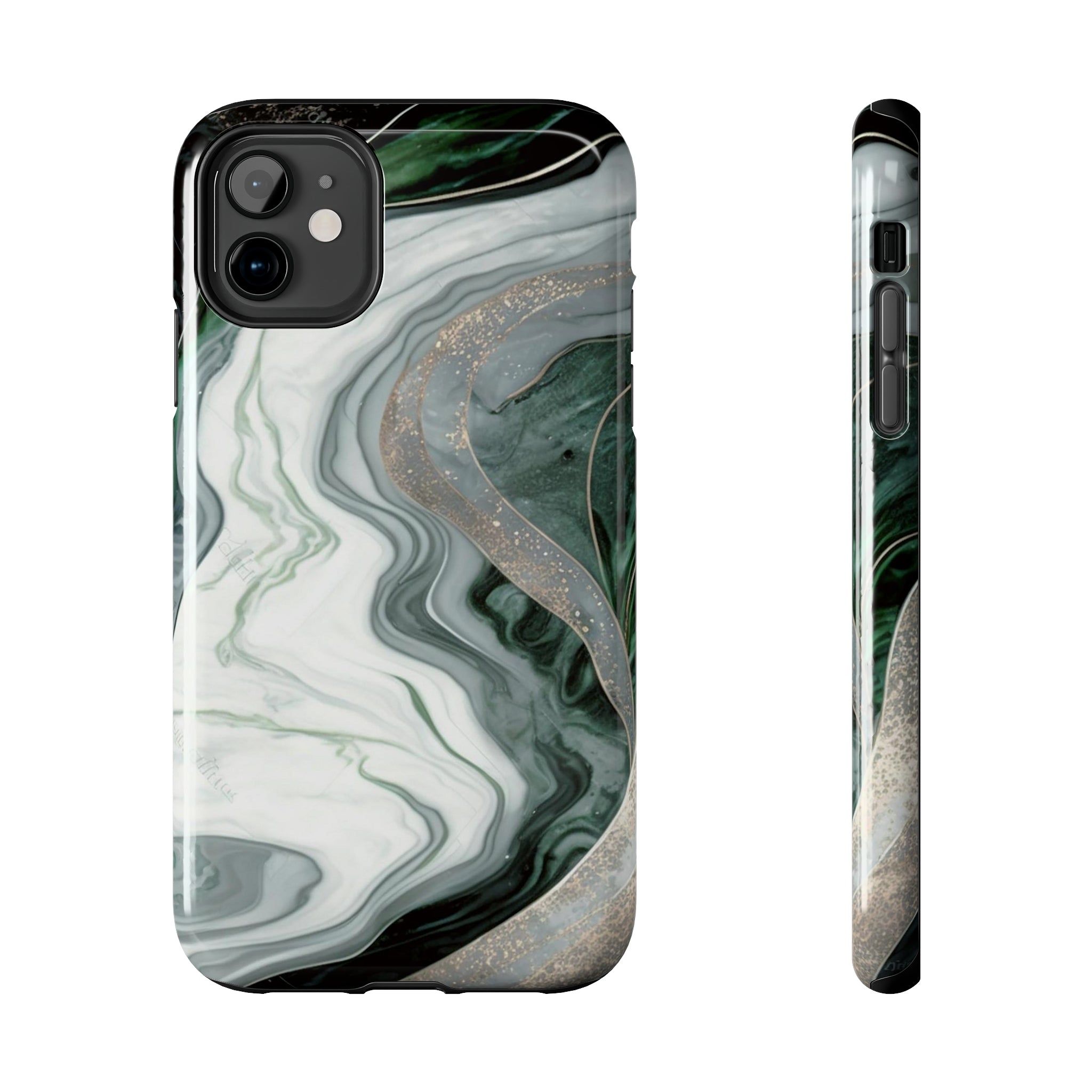 Green Marble - iPhone Tough Cases iPhone 11 - phone cases