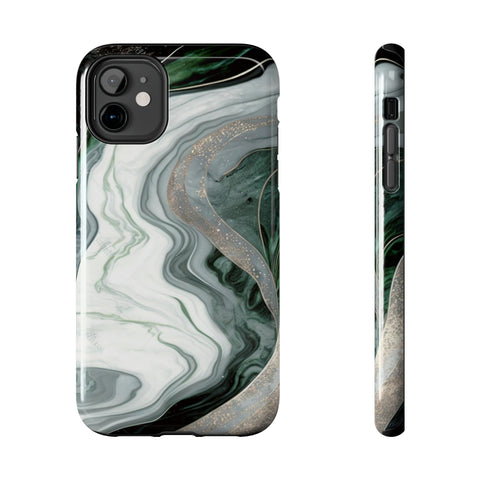 Green Marble - iPhone Tough Cases iPhone 11 - phone cases