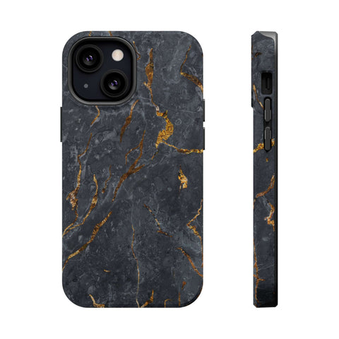 Black Golden Marble - MagSafe Cases - phone cases