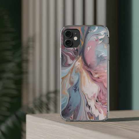 Liquid colored marble - iPhone Clear Cases - phone cases