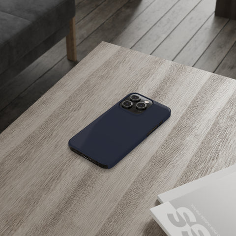 Dark Blue - iPhone Slim Cases - phone cases