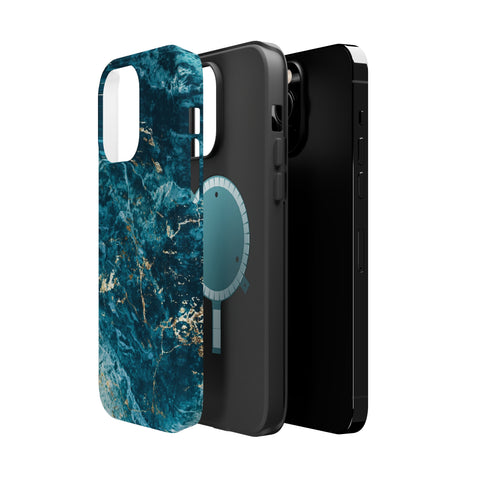 Liquid Blue marble - MagSafe Cases - phone cases