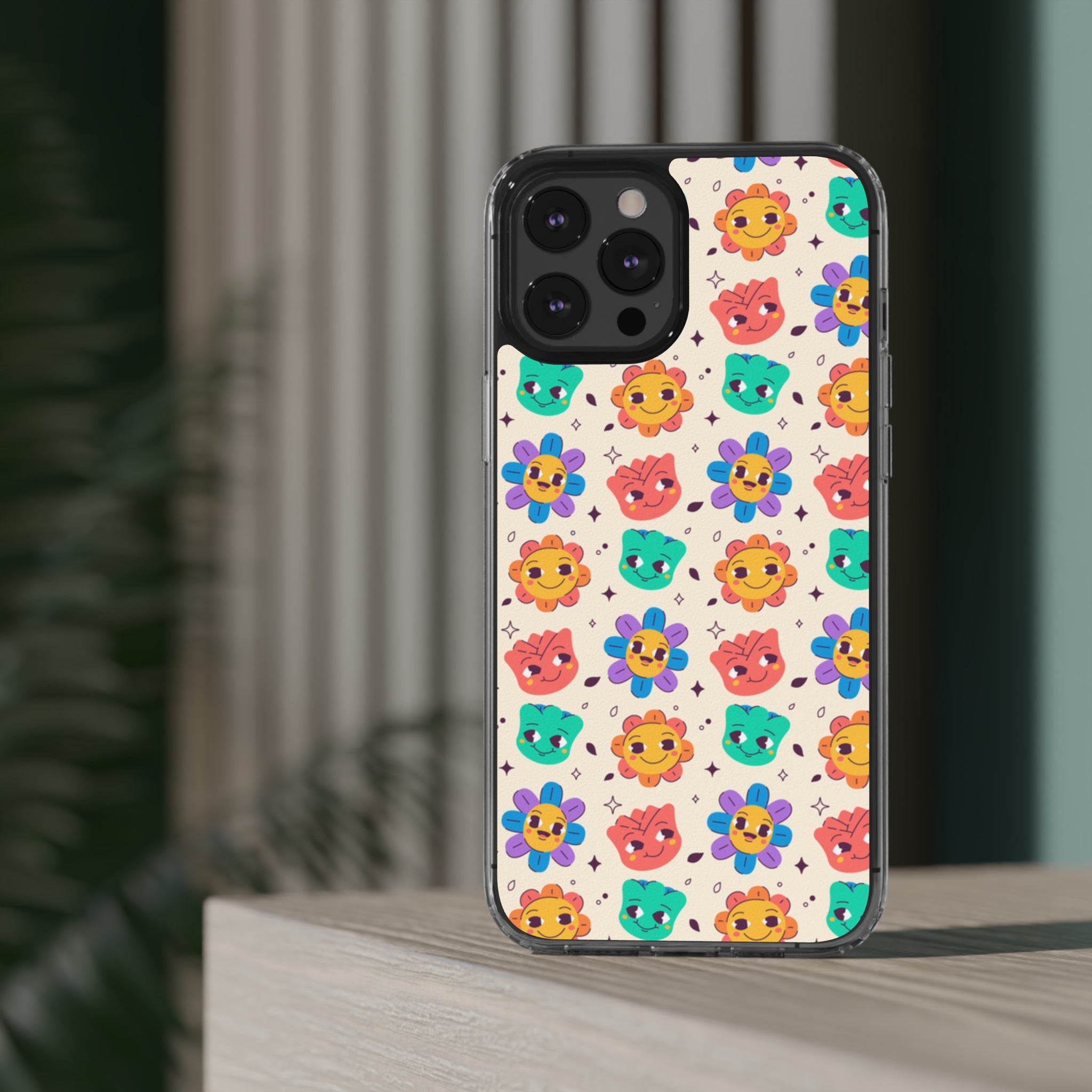 Face Floral - iPhone Clear Cases - phone cases