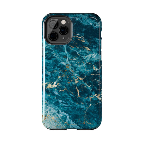 Liquid Blue marble - iPhone Tough Cases - phone cases