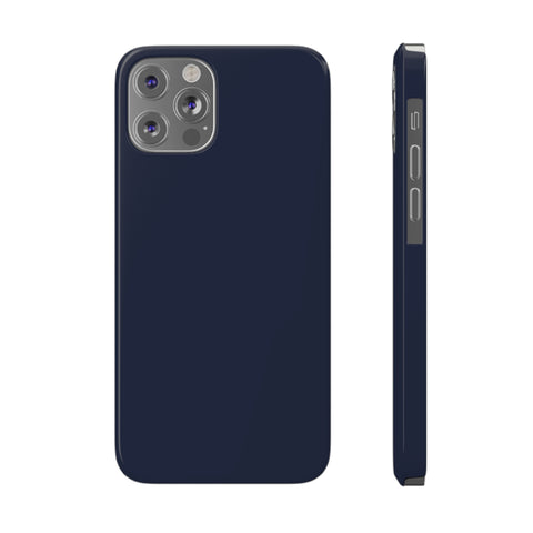 Dark Blue - iPhone Slim Cases iPhone 12/12 Pro - phone cases