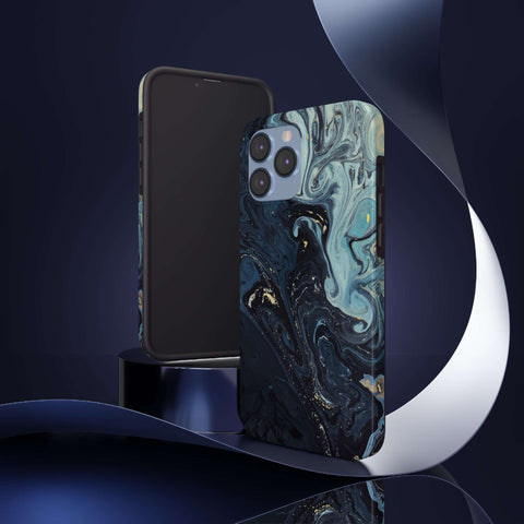 Blue liquid - iPhone Tough Cases - phone cases