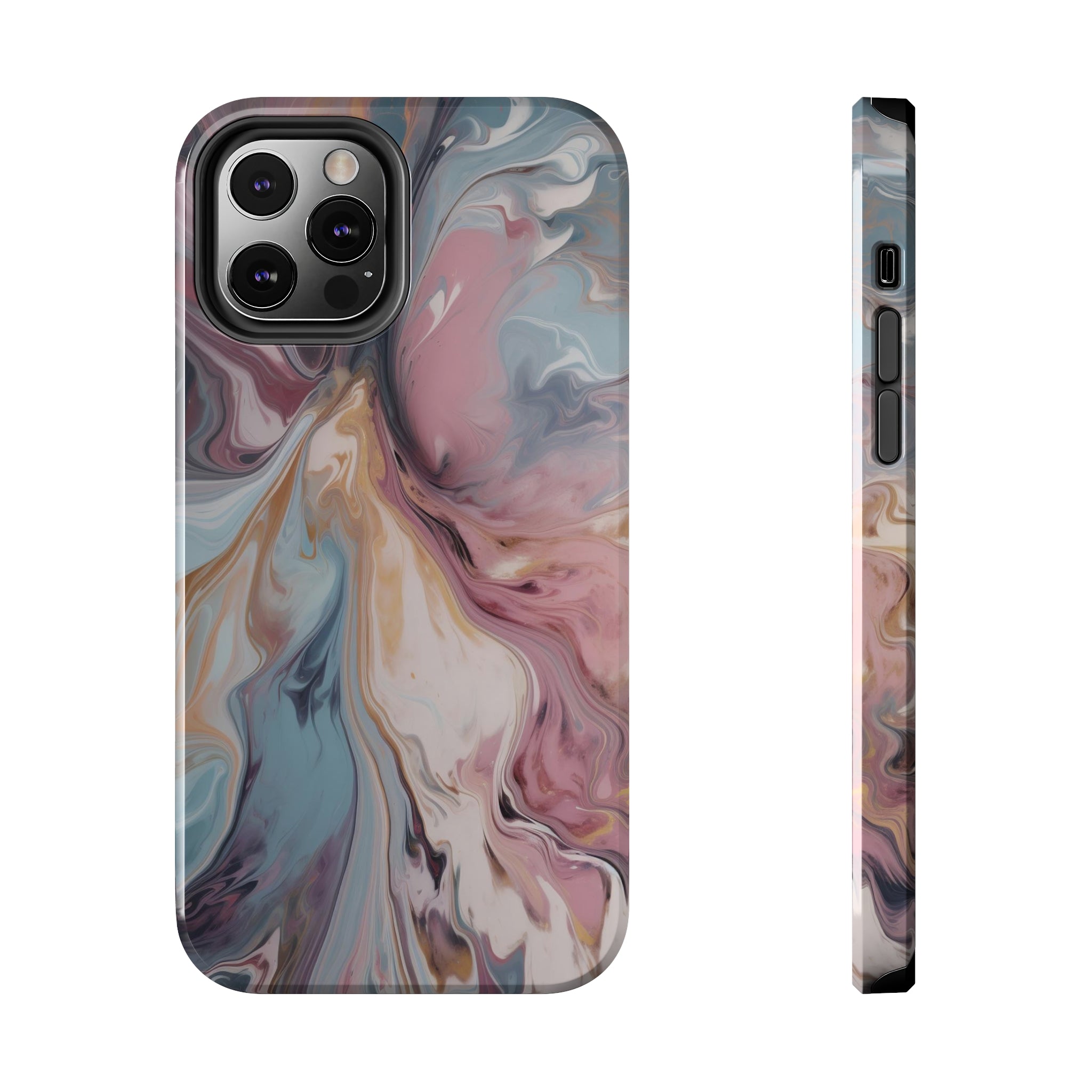 Liquid colored marble - iPhone Tough Cases iPhone 12 Pro - phone cases