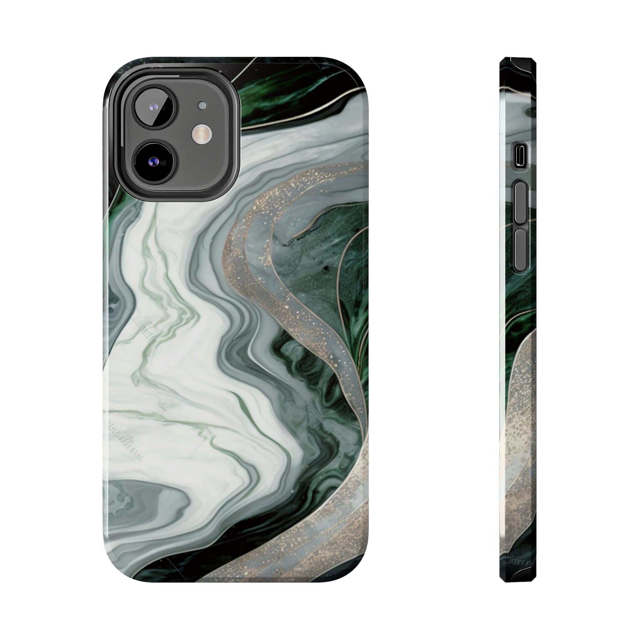 Green Marble - iPhone Tough Cases iPhone 12 - phone cases