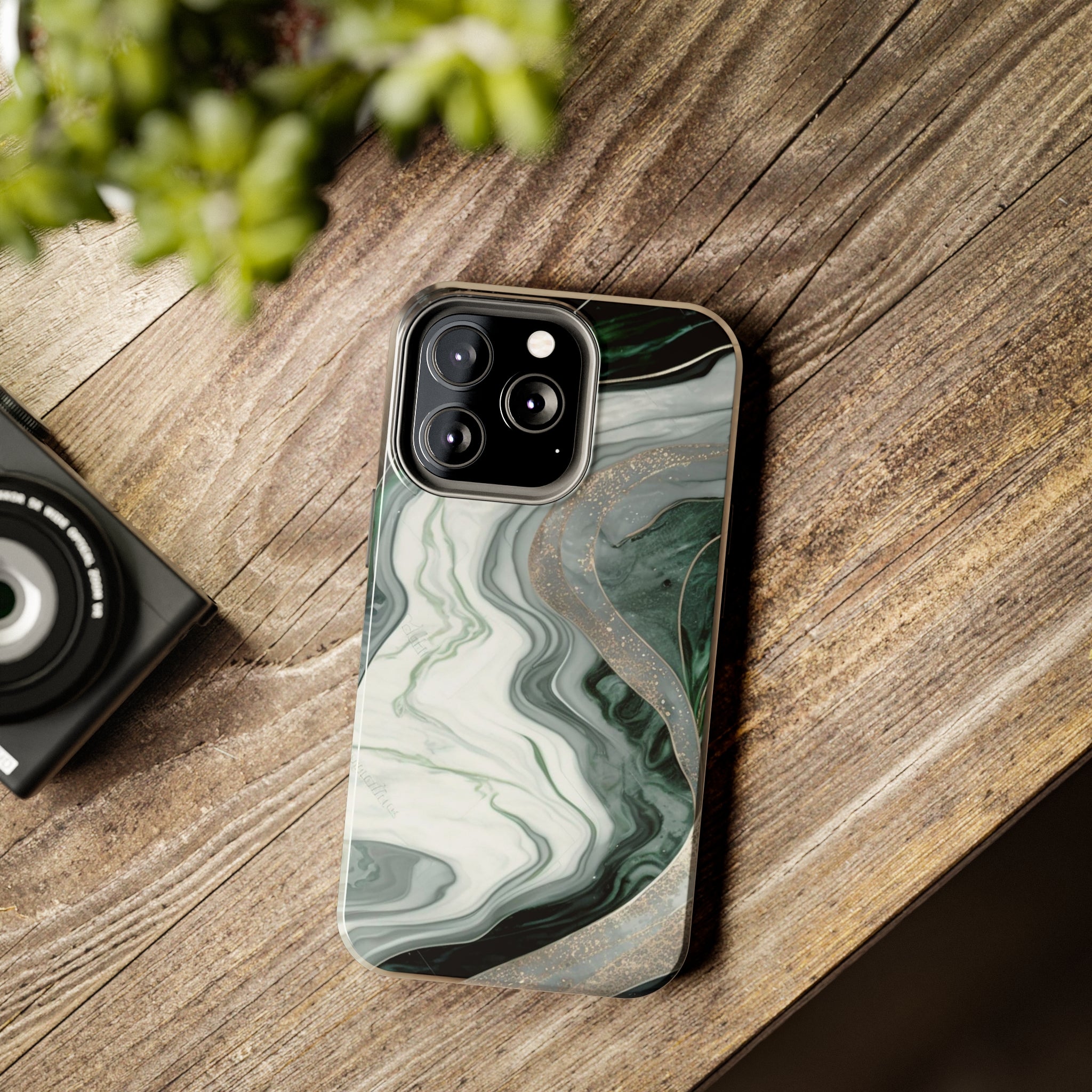 Green Marble - iPhone Tough Cases - phone cases