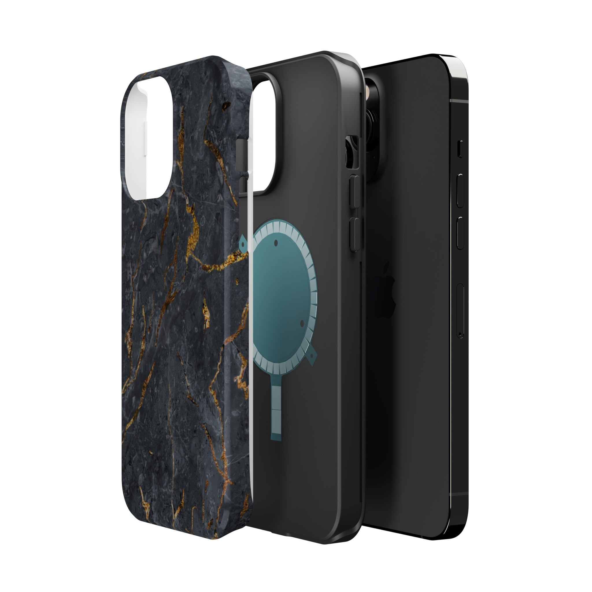 Black Golden Marble - MagSafe Cases - phone cases