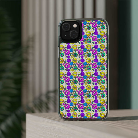 Colourful Emoticons - iPhone Clear Cases - phone cases