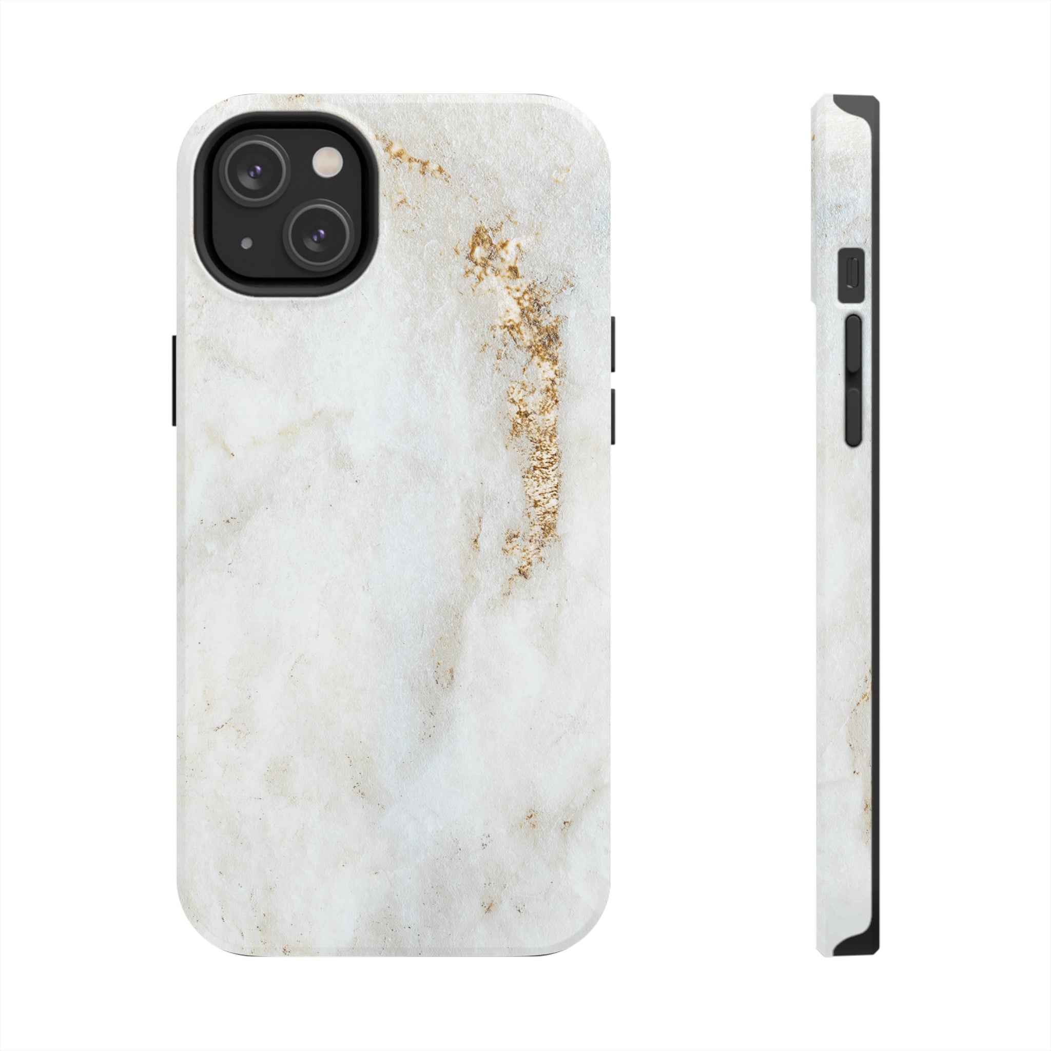 White Golden Marble - iPhone Tough Cases iPhone 14 Plus - phone cases