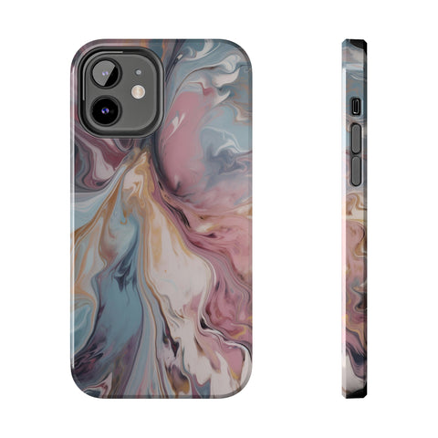 Liquid colored marble - iPhone Tough Cases iPhone 12 - phone cases