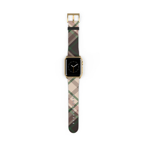 Apple Watch Band - 100% Faux Leather 38 - 41 mm Gold Matte - phone cases