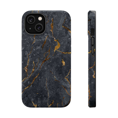 Black Golden Marble - MagSafe Cases - phone cases