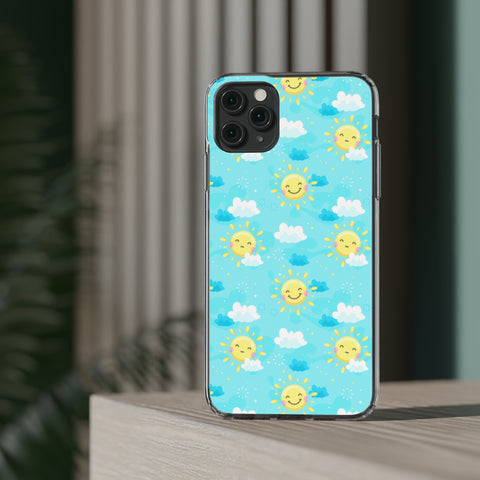 Sun Smile - iPhone Clear Cases - phone cases