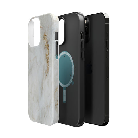 White Golden Marble - MagSafe Cases - phone cases