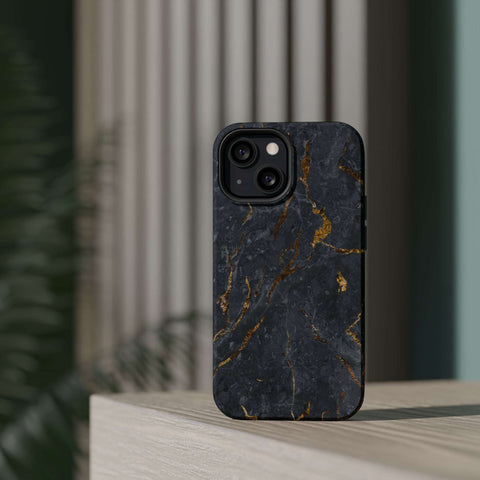 Black Golden Marble - MagSafe Cases - phone cases