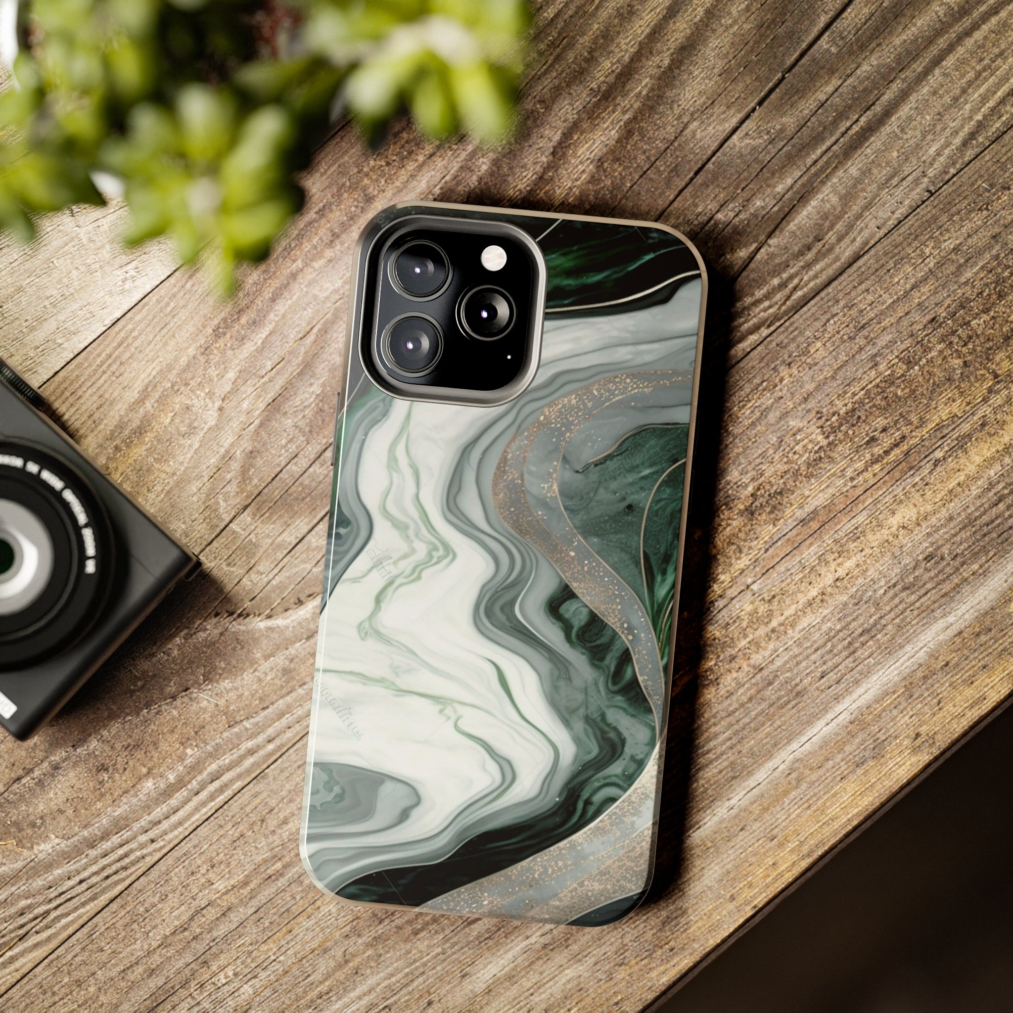 Green Marble - iPhone Tough Cases - phone cases