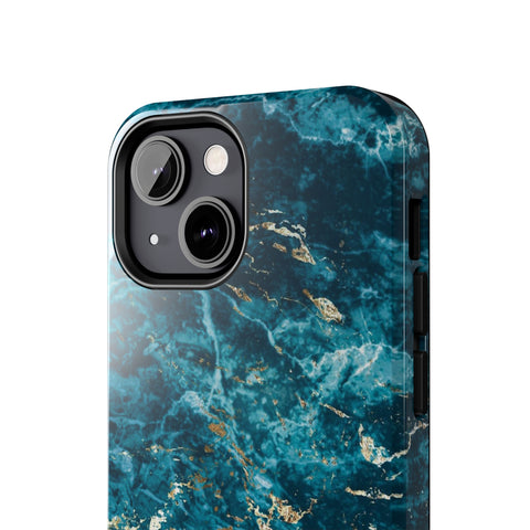 Liquid Blue marble - iPhone Tough Cases - phone cases