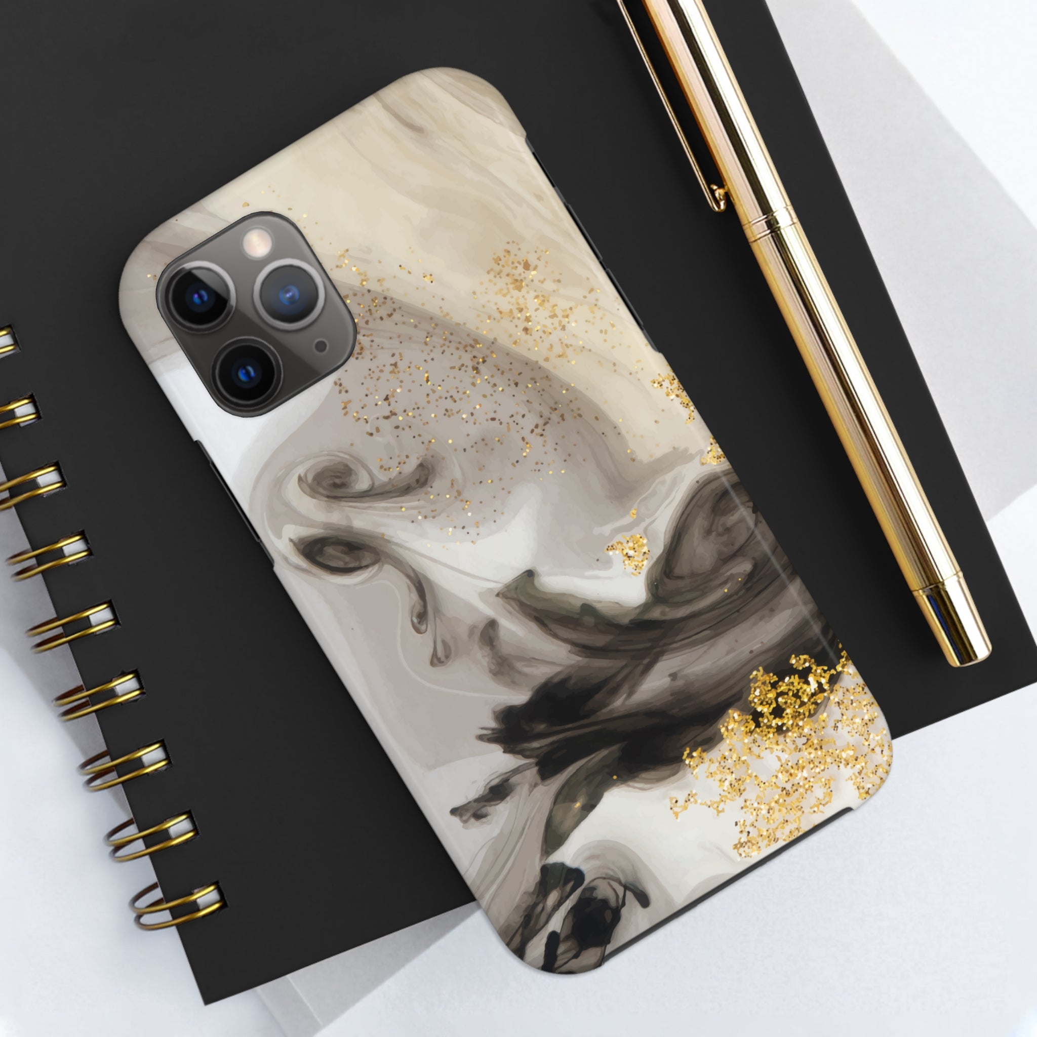 Gold Glitter - iPhone Tough Cases - phone cases