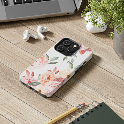 Vintage Floral - iPhone Tough Cases - phone cases