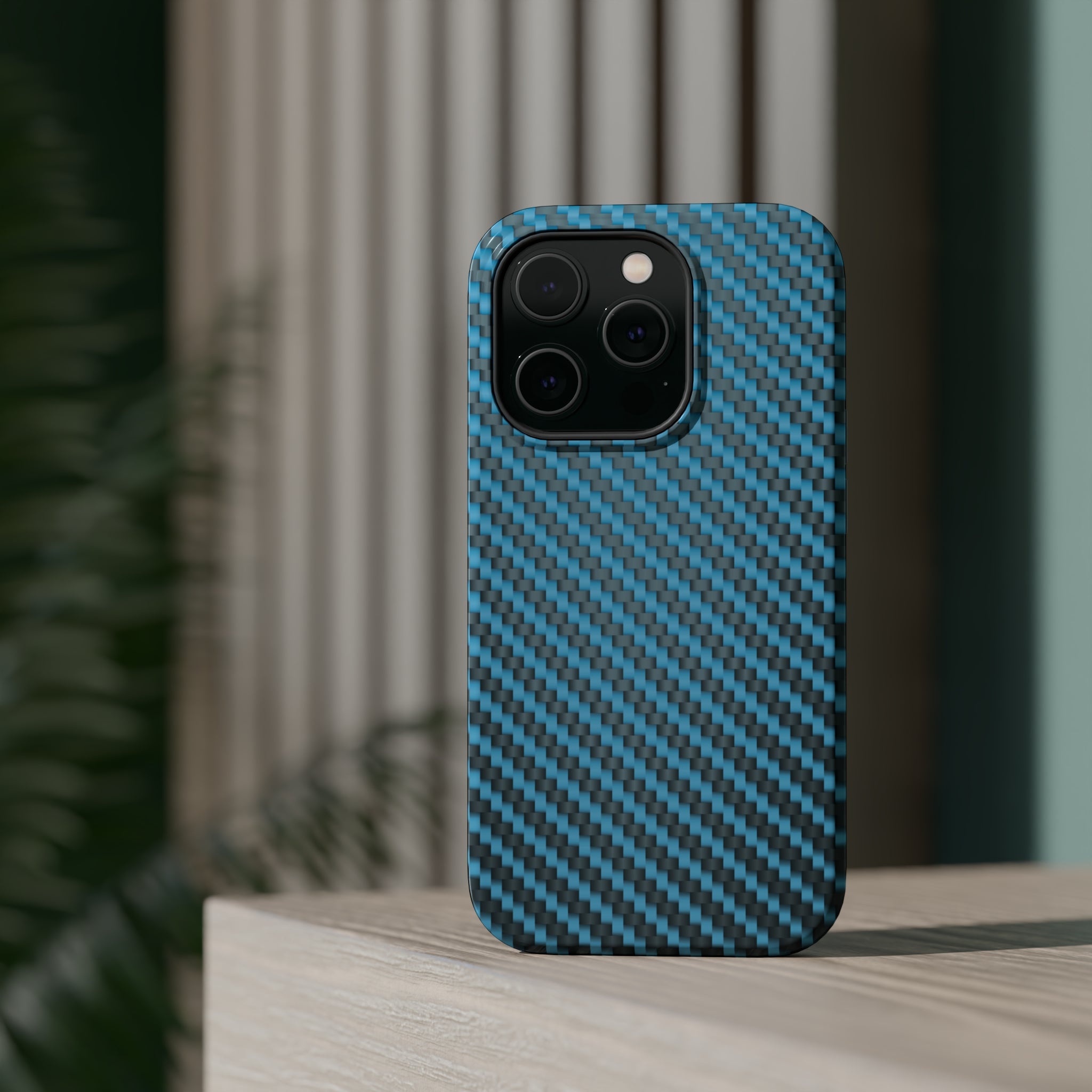 Blue carbon fiber - MagSafe Cases - phone cases