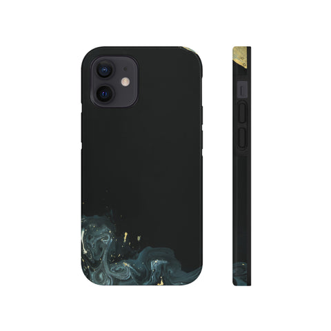 Golden liquid oil - iPhone Tough Cases iPhone 12 Mini - phone cases