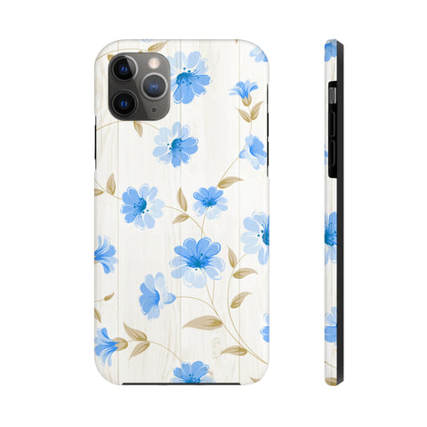 Blue Floral - iPhone Tough Cases iPhone 11 Pro Max - phone cases