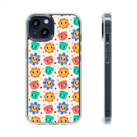 Face Floral - iPhone Clear Cases iPhone 13 Without gift packaging - phone cases