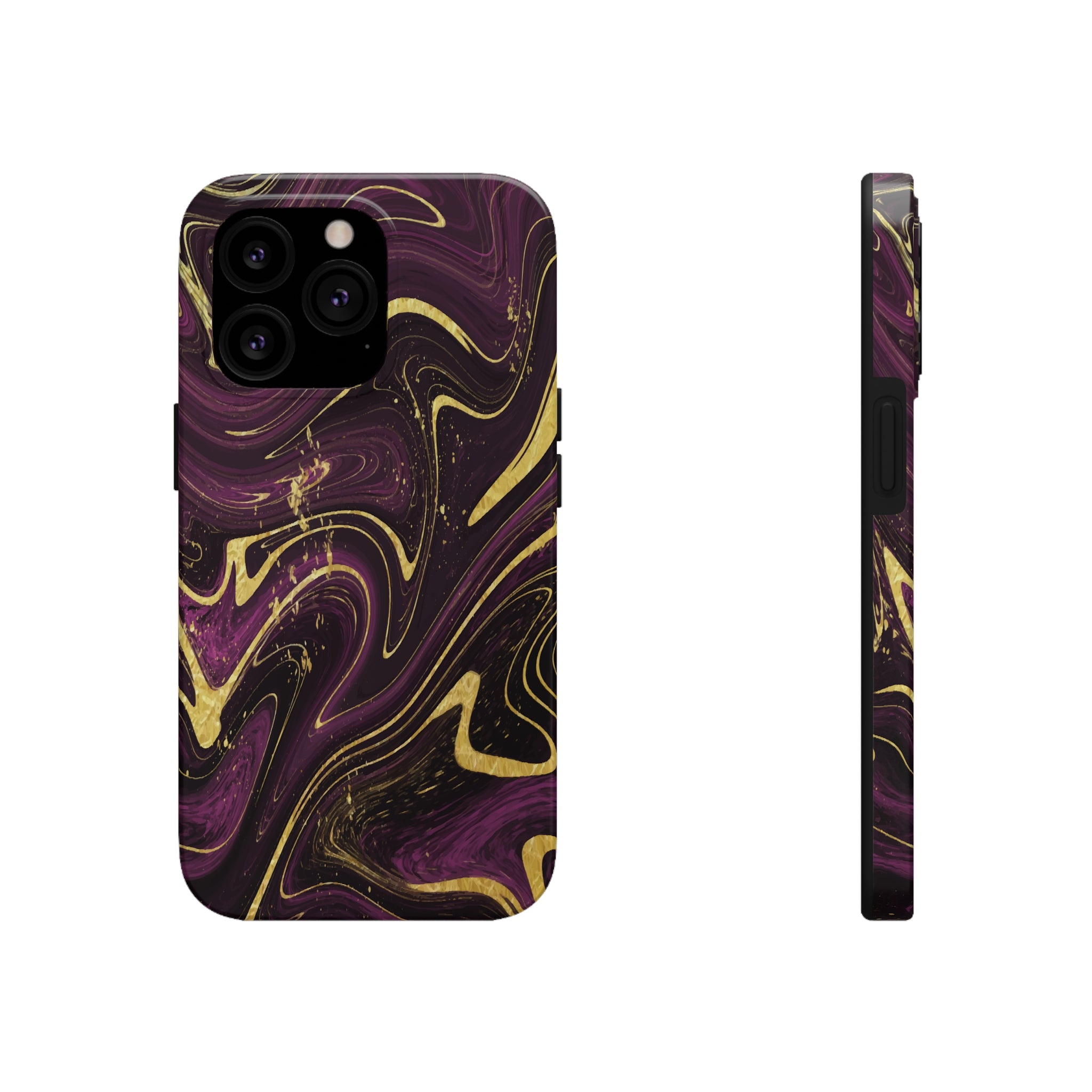 Golden liquid marble - iPhone Tough Cases iPhone 13 Pro - phone cases