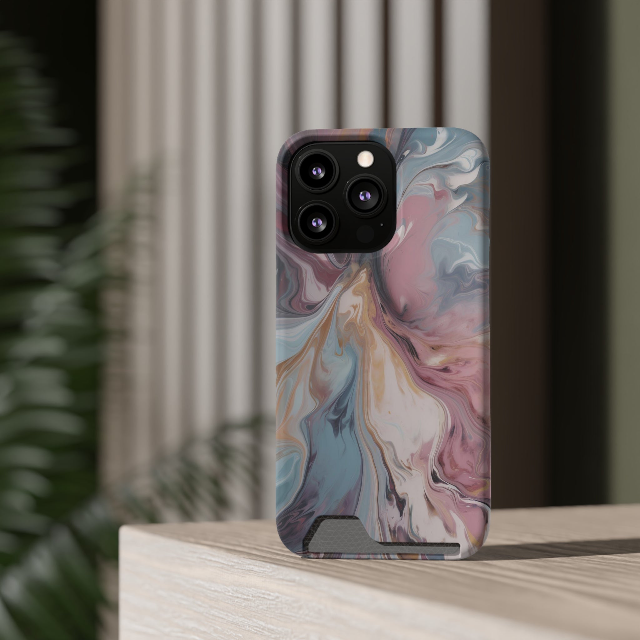 Liquid colored marble - Card Holder Cases - phone cases