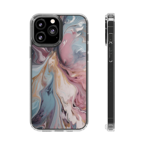 Liquid colored marble - iPhone Clear Cases iPhone 13 Pro Max Without gift packaging - phone cases