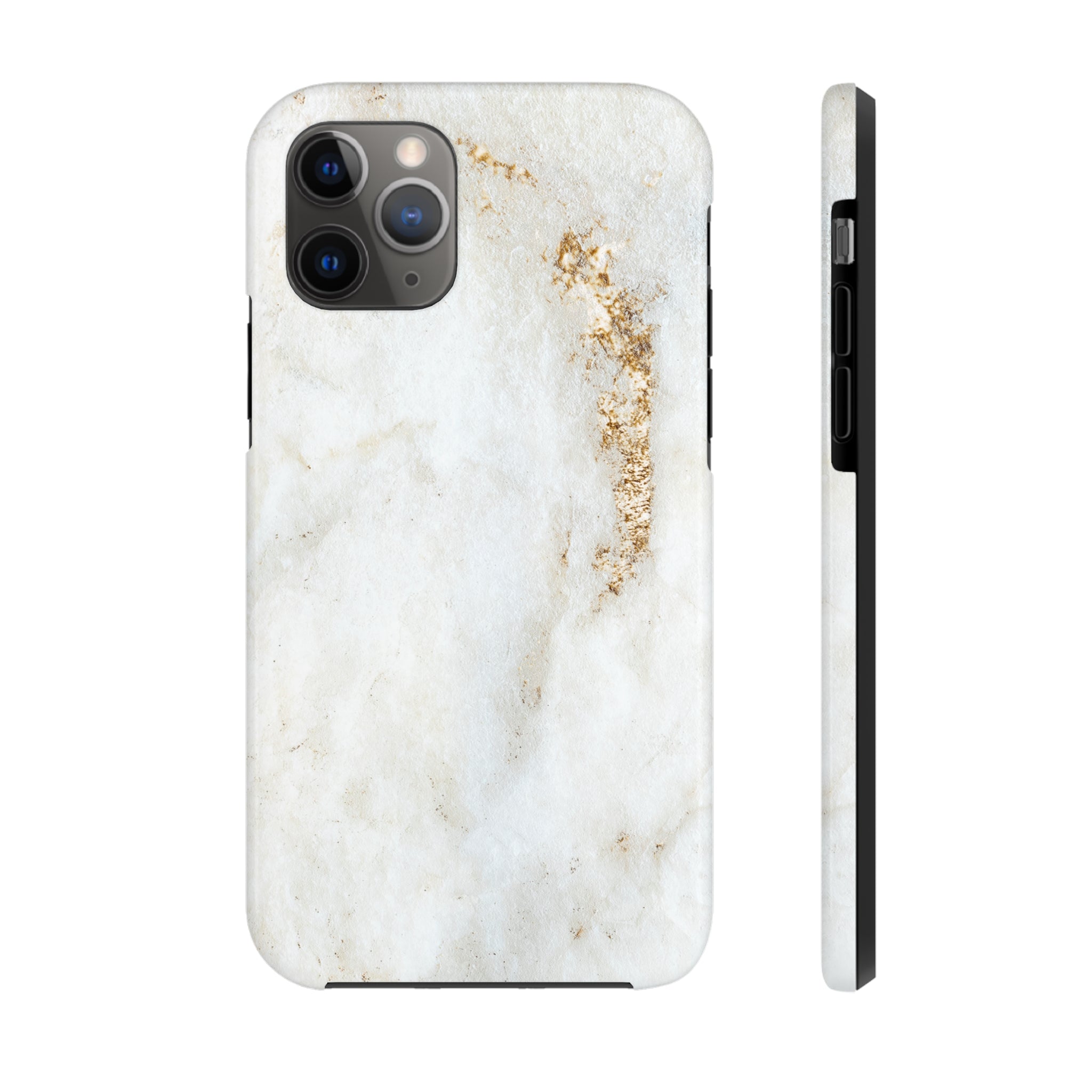 White Golden Marble - iPhone Tough Cases iPhone 11 Pro - phone cases