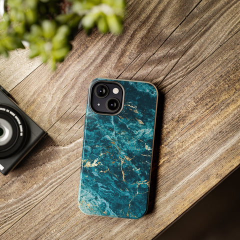 Liquid Blue marble - iPhone Tough Cases - phone cases