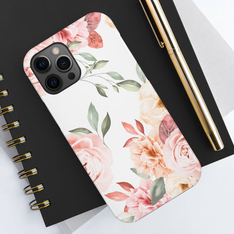 Vintage Floral - iPhone Tough Cases - phone cases