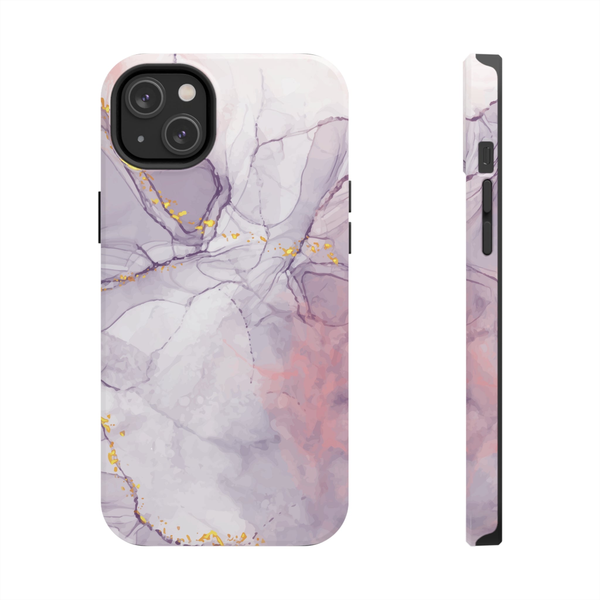 White Liquid Marble - iPhone Tough Cases iPhone 14 Plus - phone cases