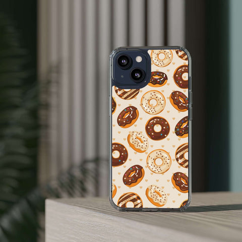 Chocolate Donuts - iPhone Clear Cases - phone cases