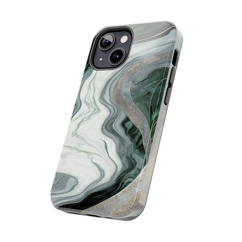 Green Marble - iPhone Tough Cases - phone cases