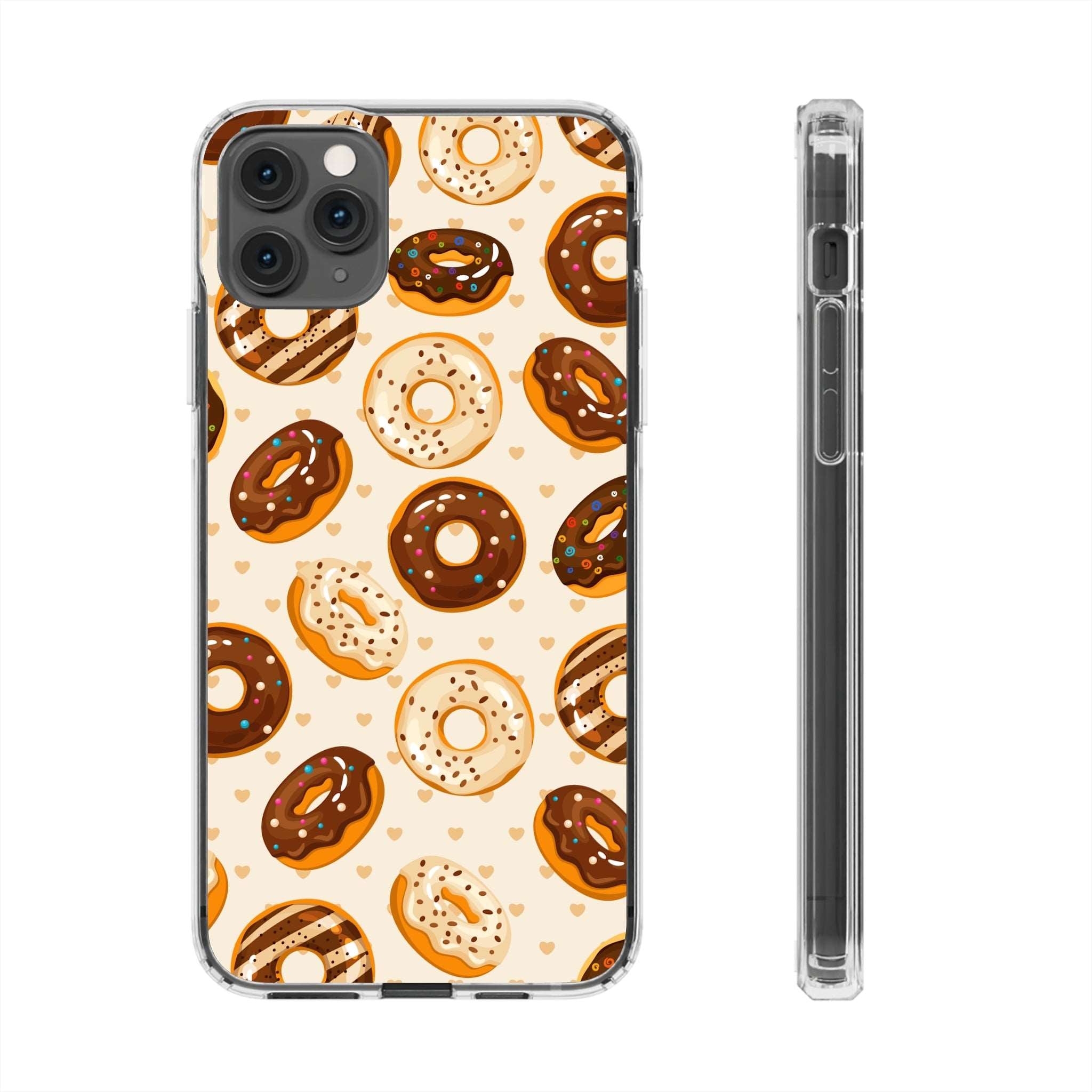 Chocolate Donuts - iPhone Clear Cases iPhone 11 Pro Max Without gift packaging - phone cases