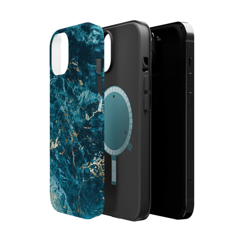 Liquid Blue marble - MagSafe Cases - phone cases