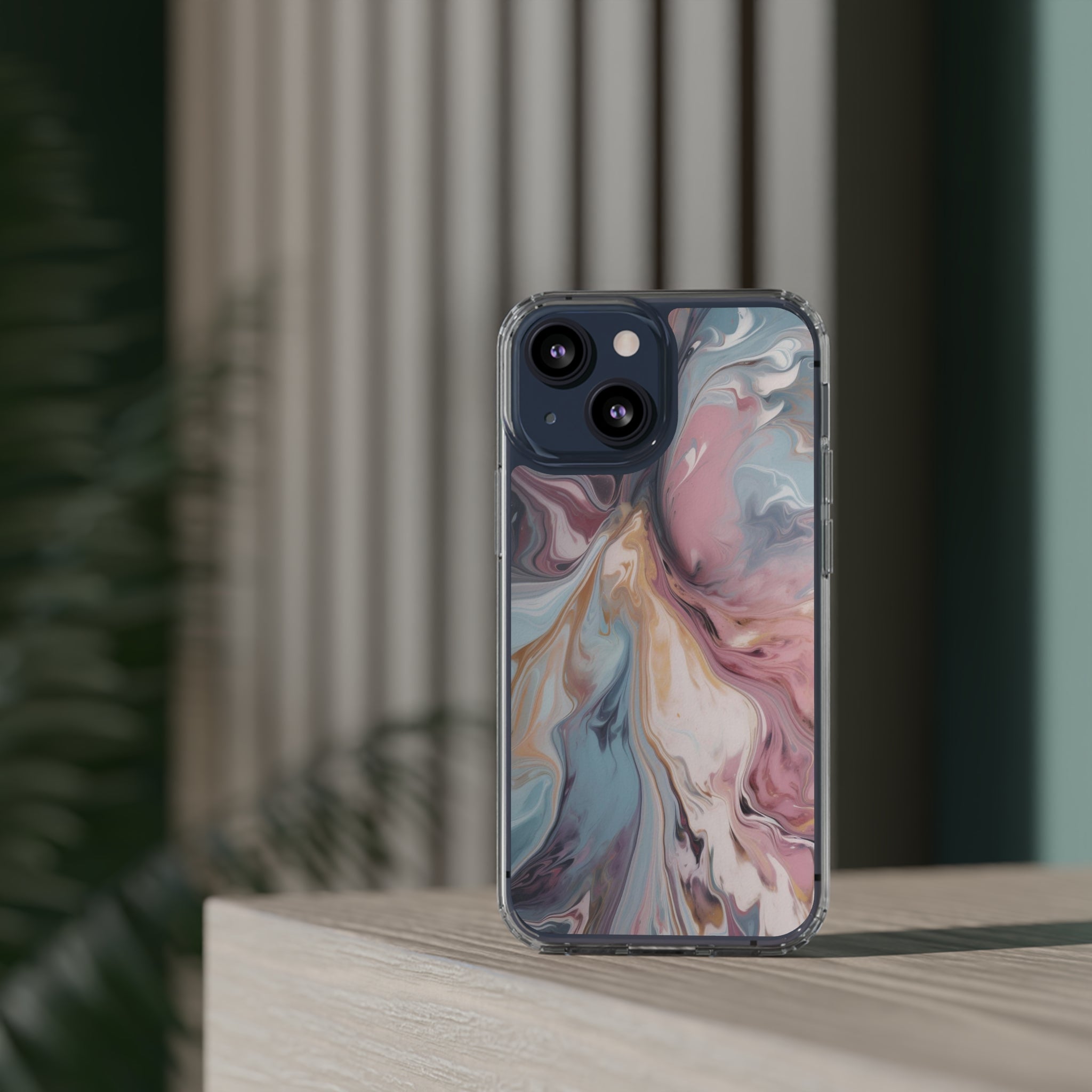 Liquid colored marble - iPhone Clear Cases - phone cases