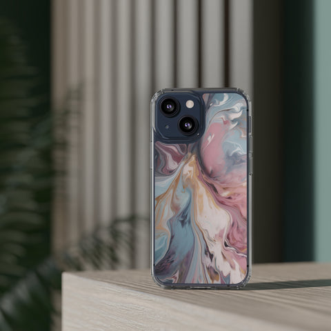 Liquid colored marble - iPhone Clear Cases - phone cases