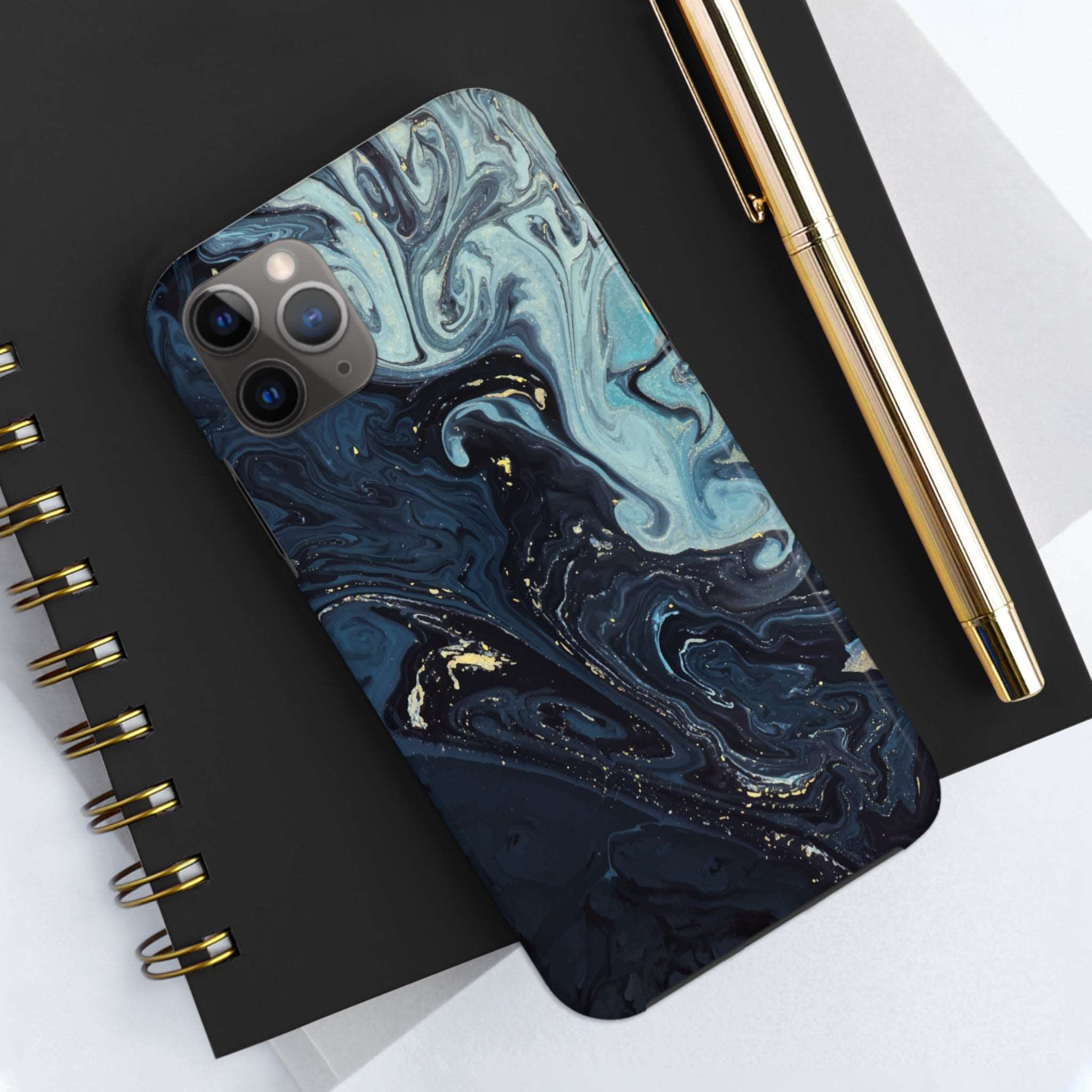 Blue liquid - iPhone Tough Cases - phone cases