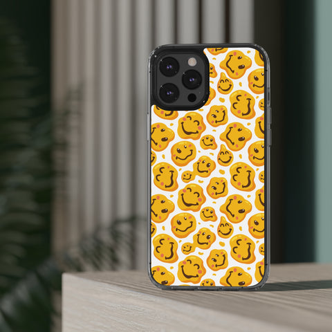 distorted smile - iPhone Clear Cases - phone cases